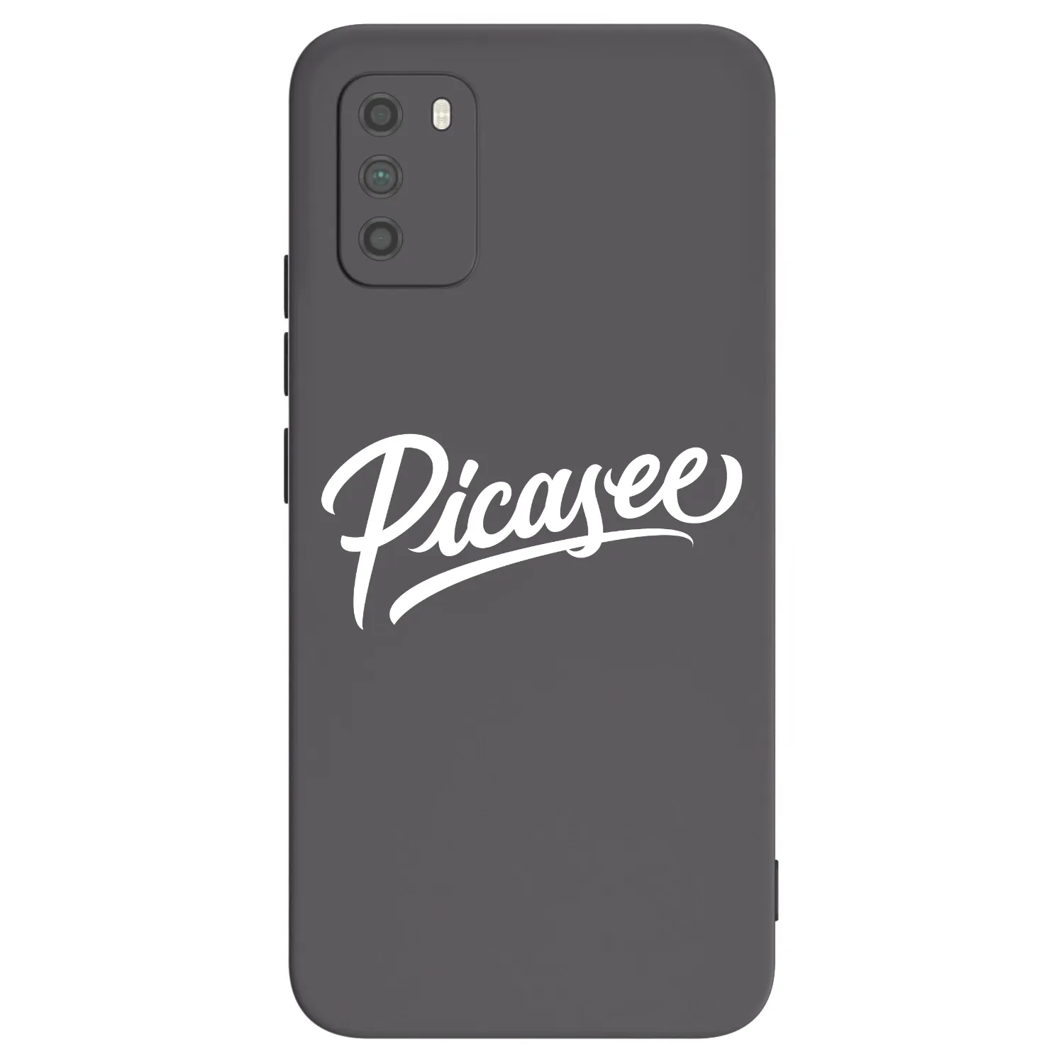 Picasee husă neagră din silicon pentru Xiaomi Poco M3 - Picasee - old logo - white