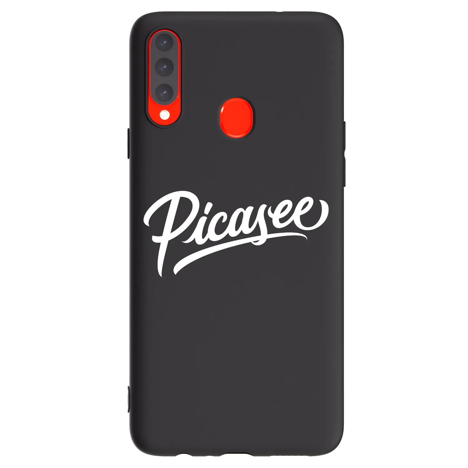 Picasee husă neagră din silicon pentru Samsung Galaxy A20s - Picasee - old logo - white