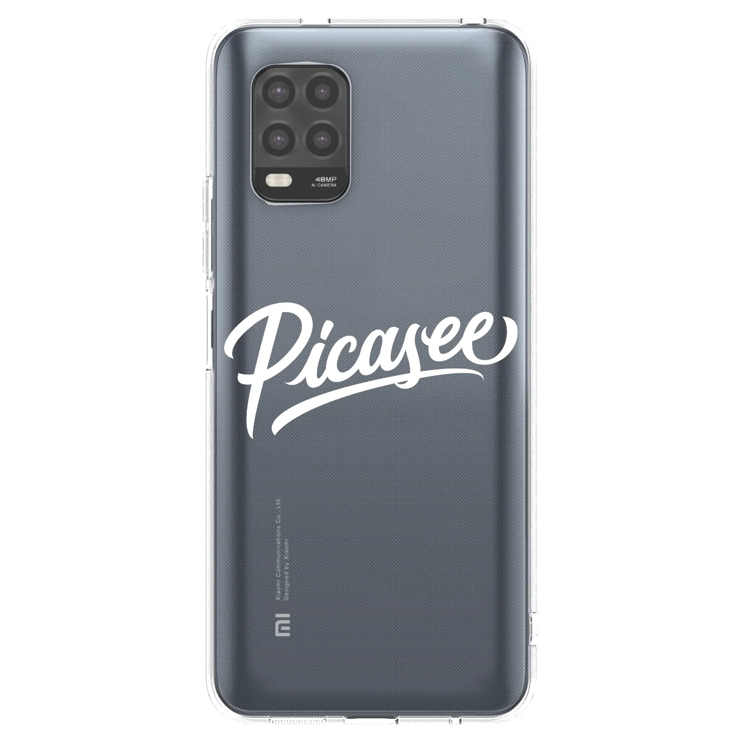 Picasee husă transparentă din silicon pentru Xiaomi Mi 10 Lite - Picasee - old logo - white