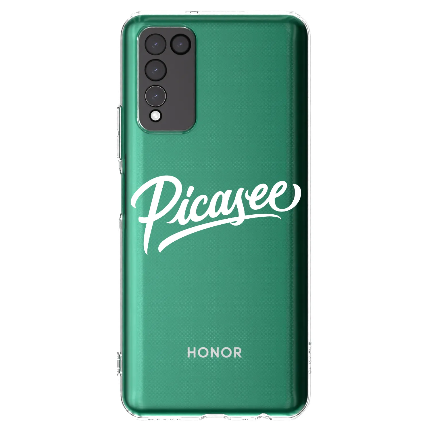 Picasee husă transparentă din silicon pentru Honor 10X Lite - Picasee - old logo - white