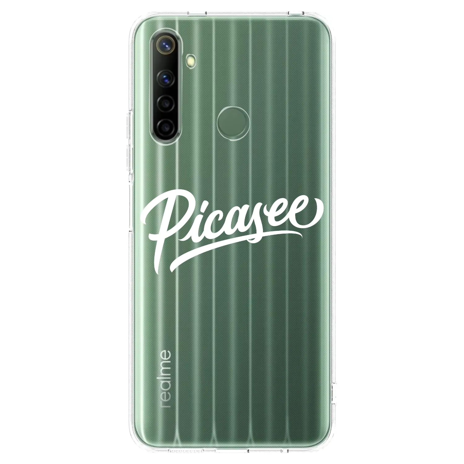 Picasee husă transparentă din silicon pentru Realme 6i - Picasee - old logo - white