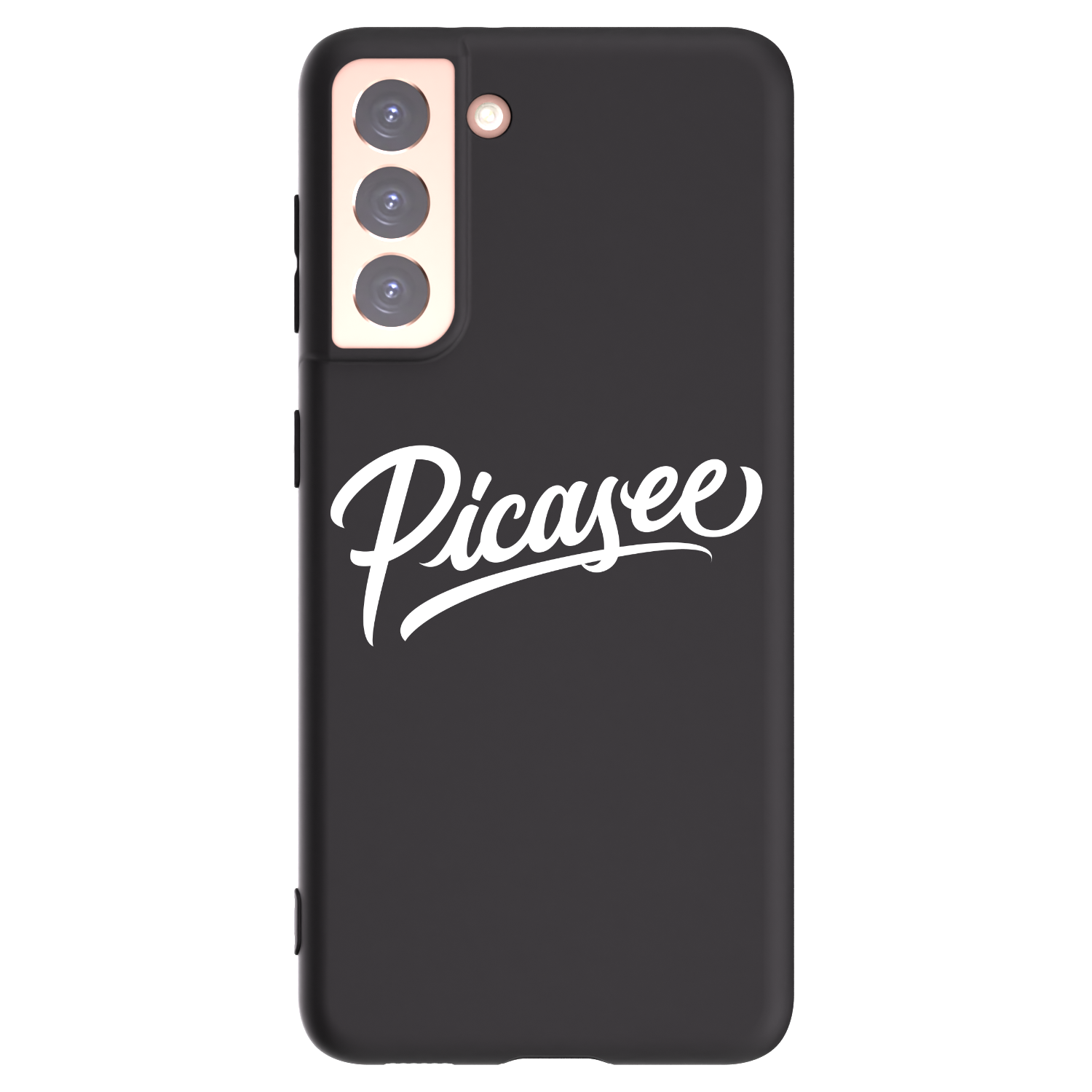 Picasee husă neagră din silicon pentru Samsung Galaxy S21 5G G991B - Picasee - old logo - white