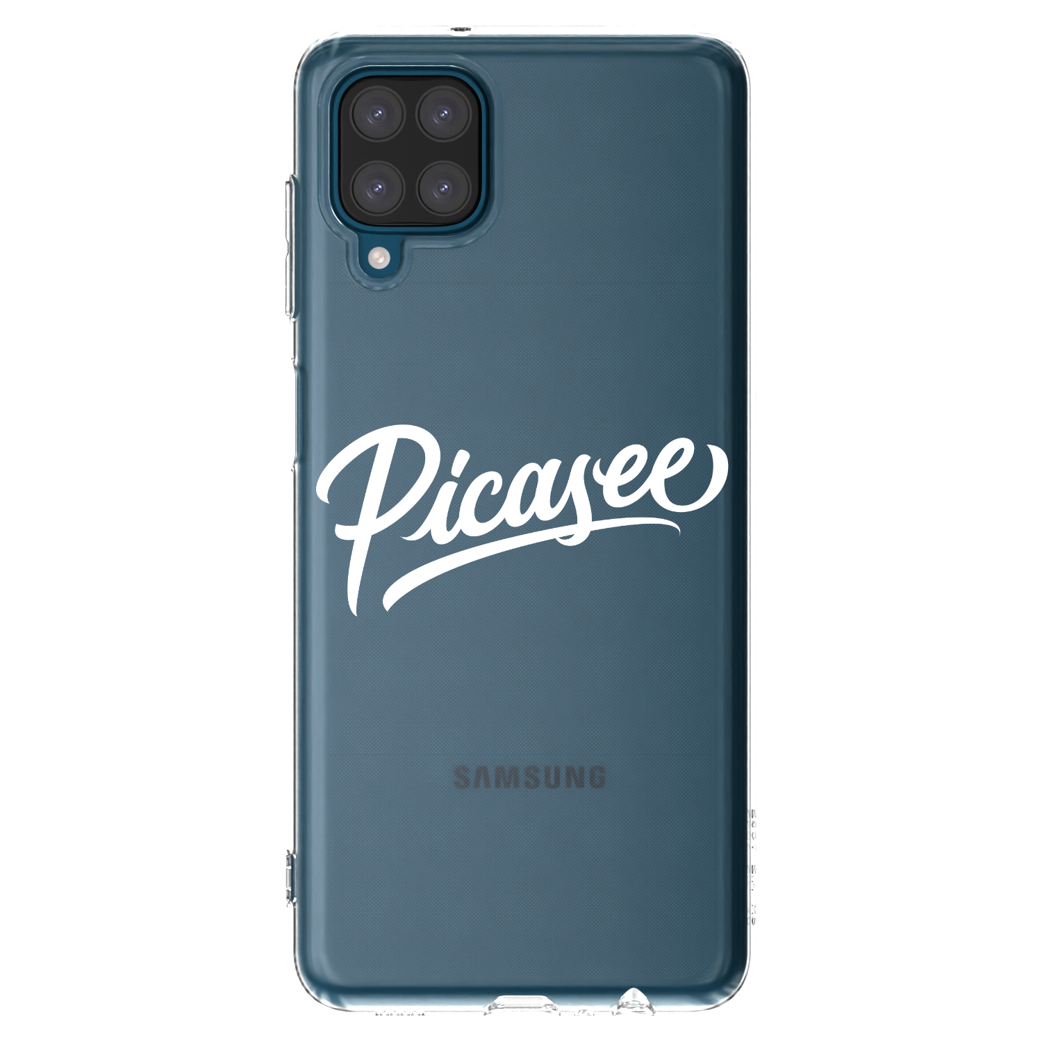 Picasee husă transparentă din silicon pentru Samsung Galaxy A12 A125F - Picasee - old logo - white