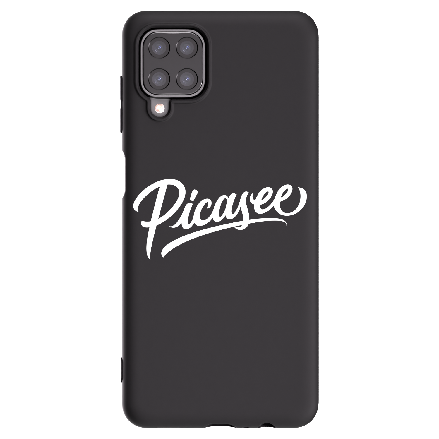 Picasee husă neagră din silicon pentru Samsung Galaxy A12 A125F - Picasee - old logo - white