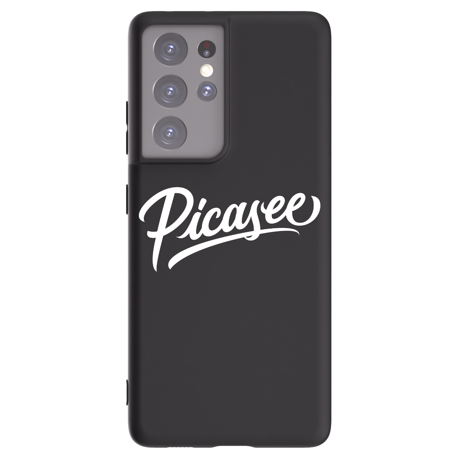 Picasee husă neagră din silicon pentru Samsung Galaxy S21 Ultra 5G G998B - Picasee - old logo - white