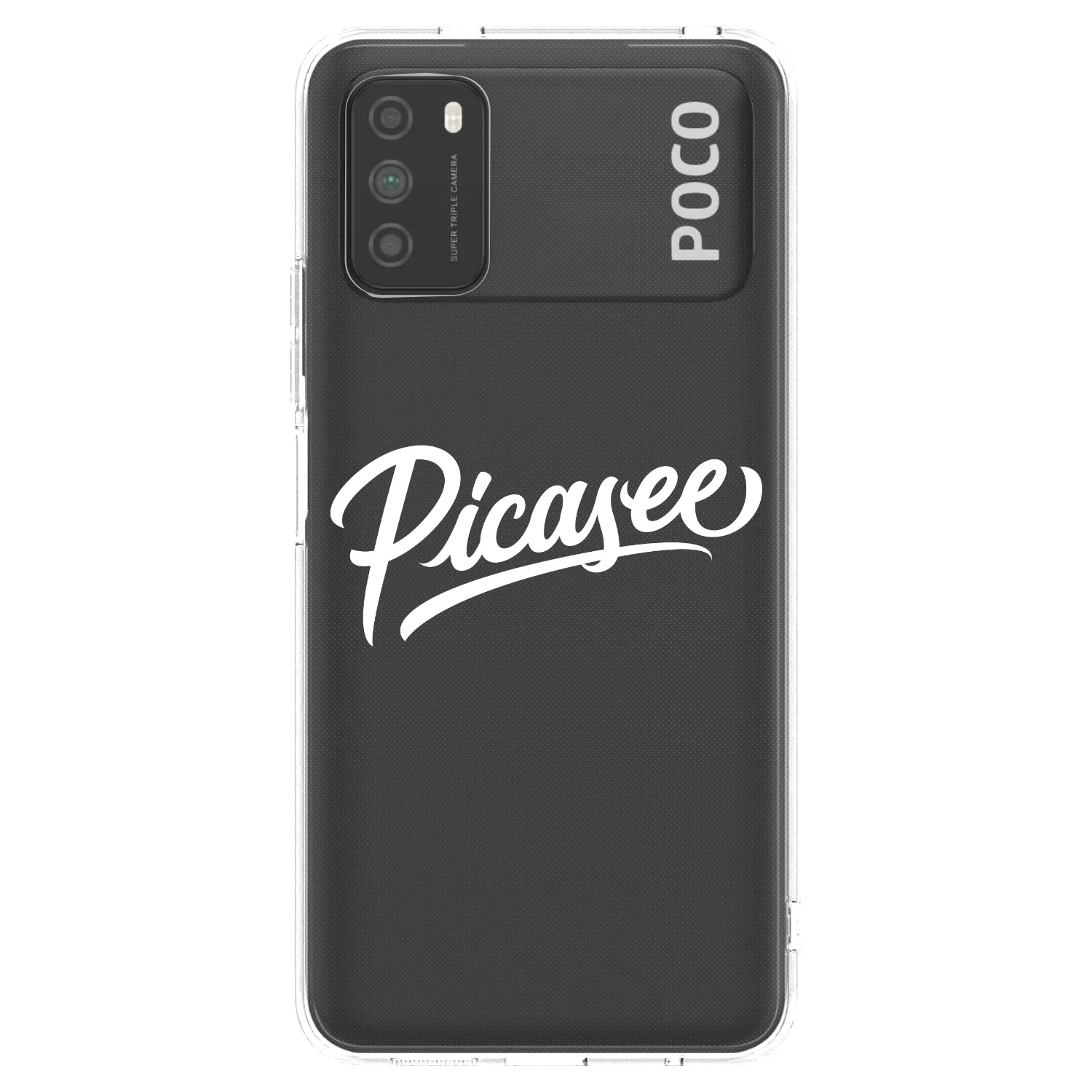 Picasee husă transparentă din silicon pentru Xiaomi Poco M3 - Picasee - old logo - white