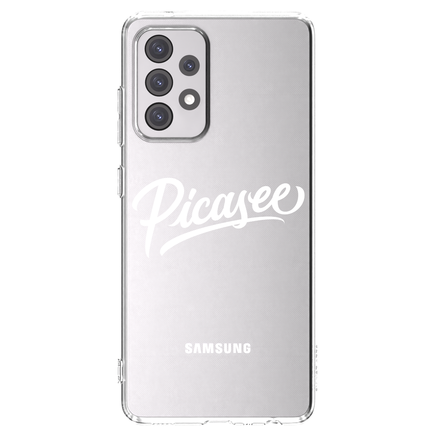Picasee husă transparentă din silicon pentru Samsung Galaxy A52 5G A525F - Picasee - old logo - white