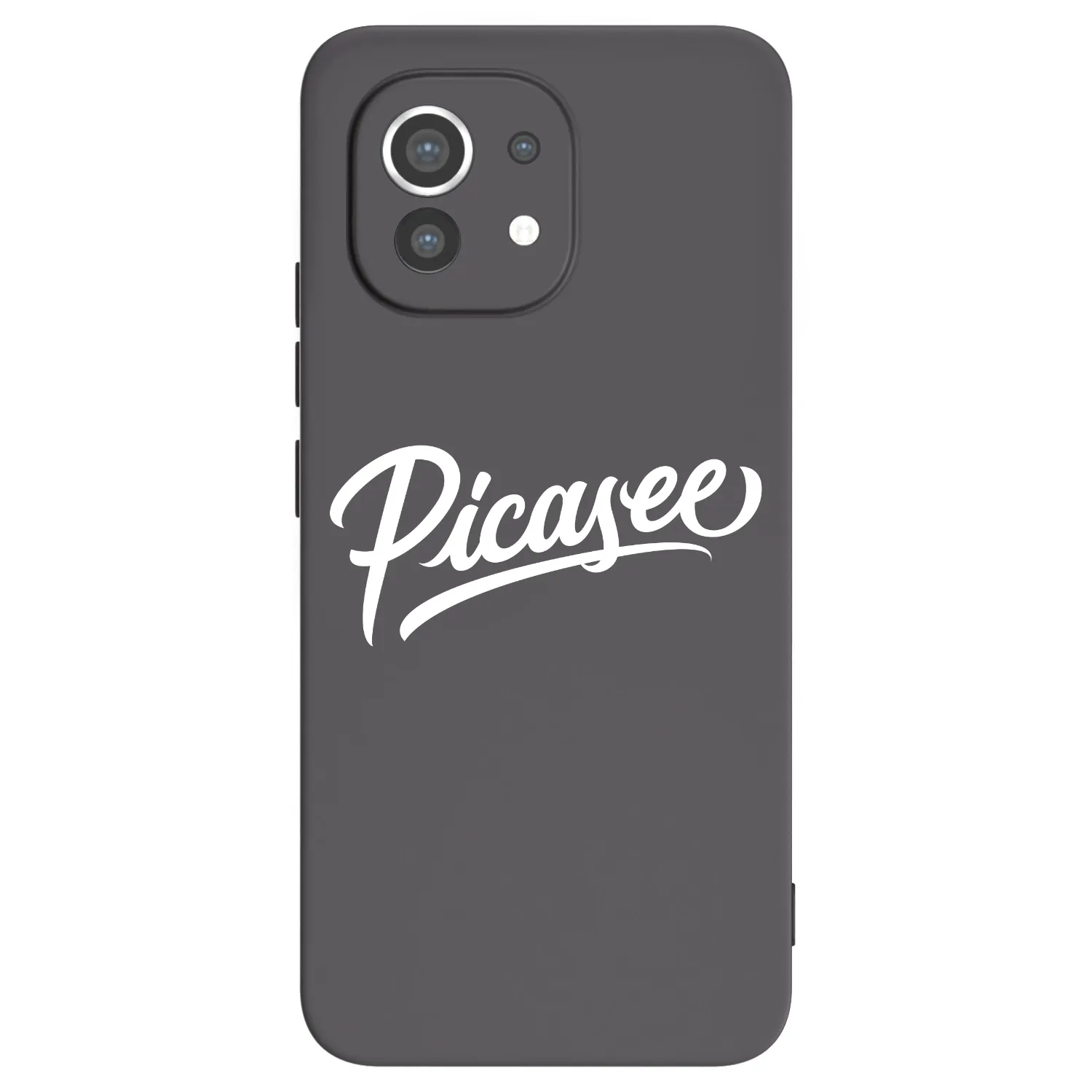 Picasee husă neagră din silicon pentru Xiaomi Mi 11 - Picasee - old logo - white