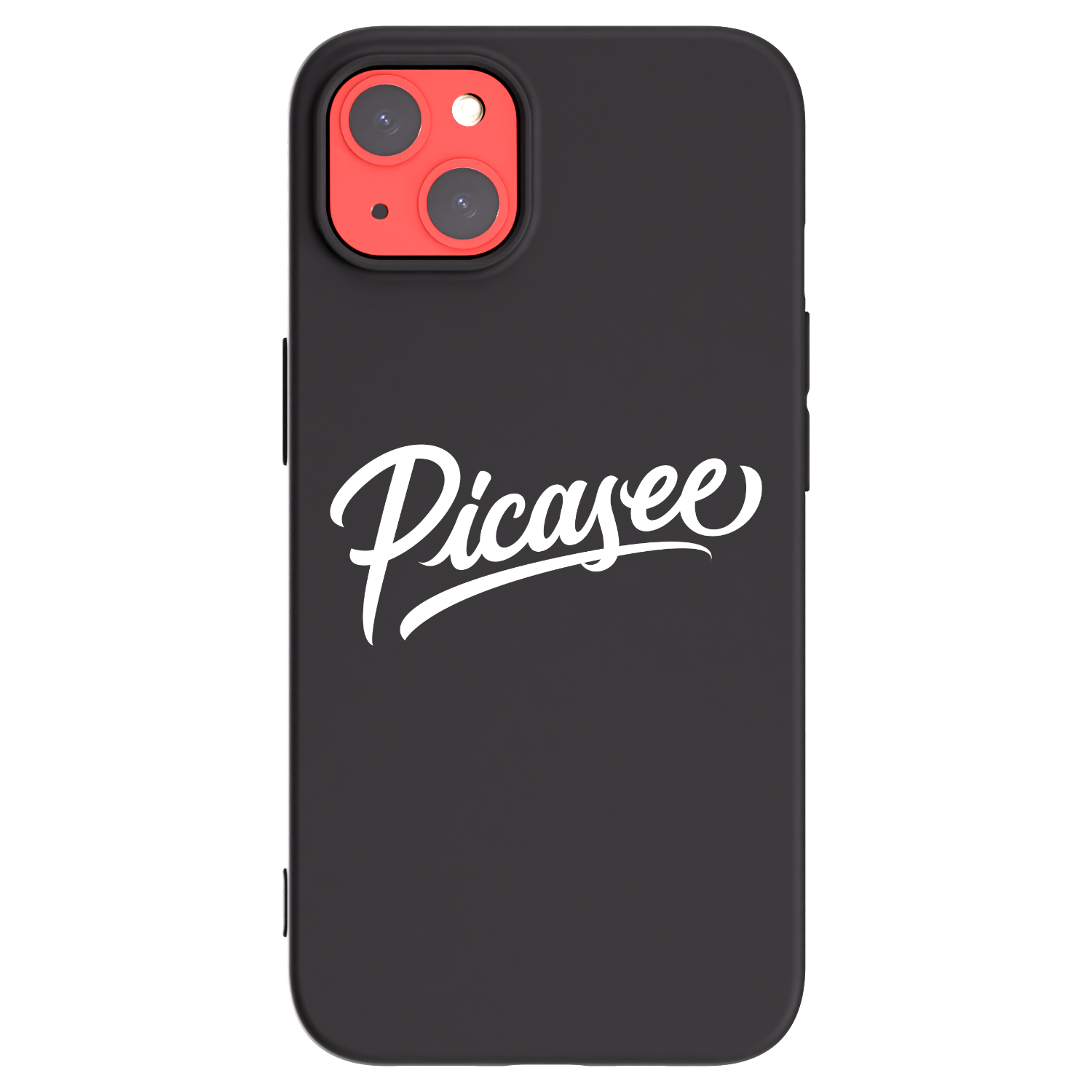 Picasee husă neagră din silicon pentru Apple iPhone 13 - Picasee - old logo - white