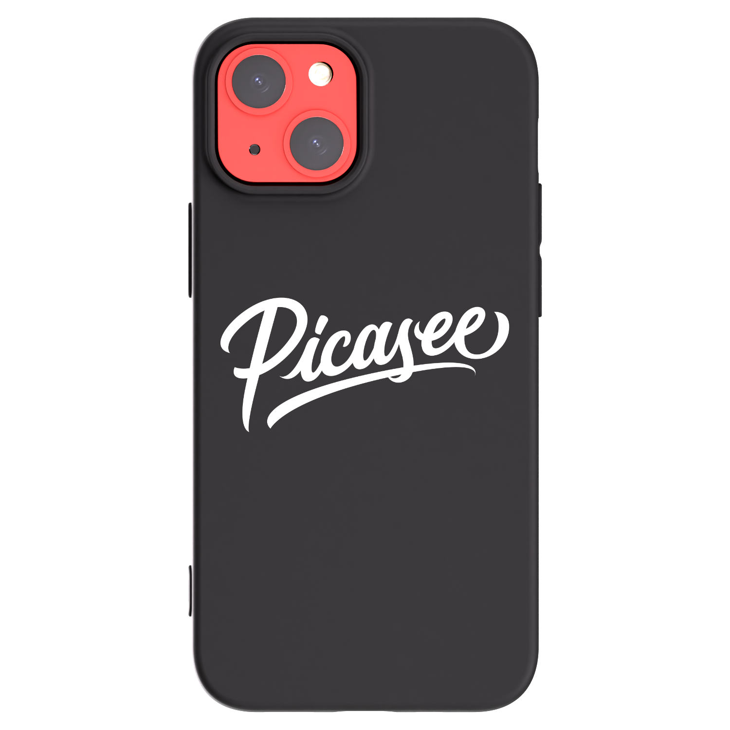 Picasee husă neagră din silicon pentru Apple iPhone 13 mini - Picasee - old logo - white