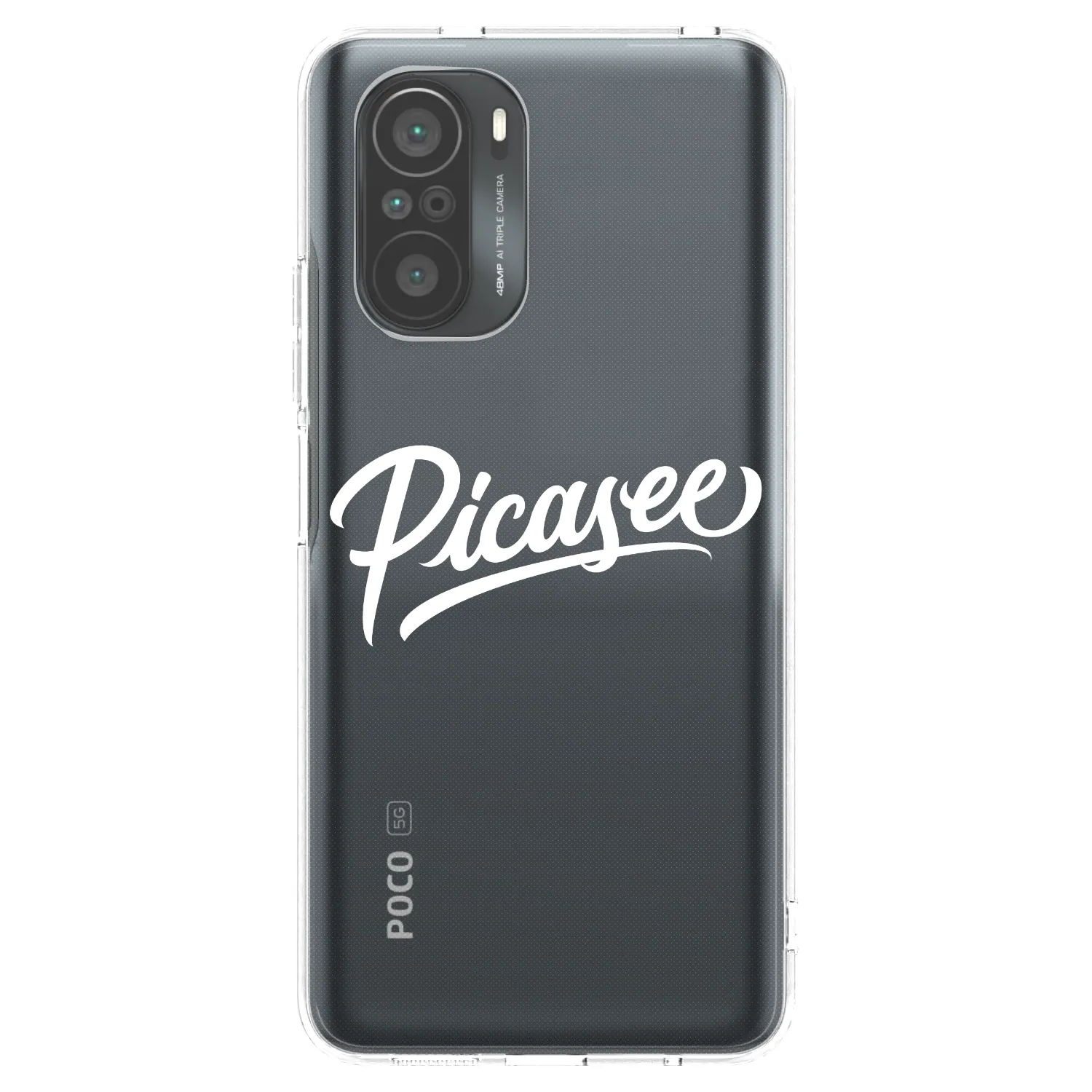 Picasee husă transparentă din silicon pentru Xiaomi Poco F3 - Picasee - old logo - white