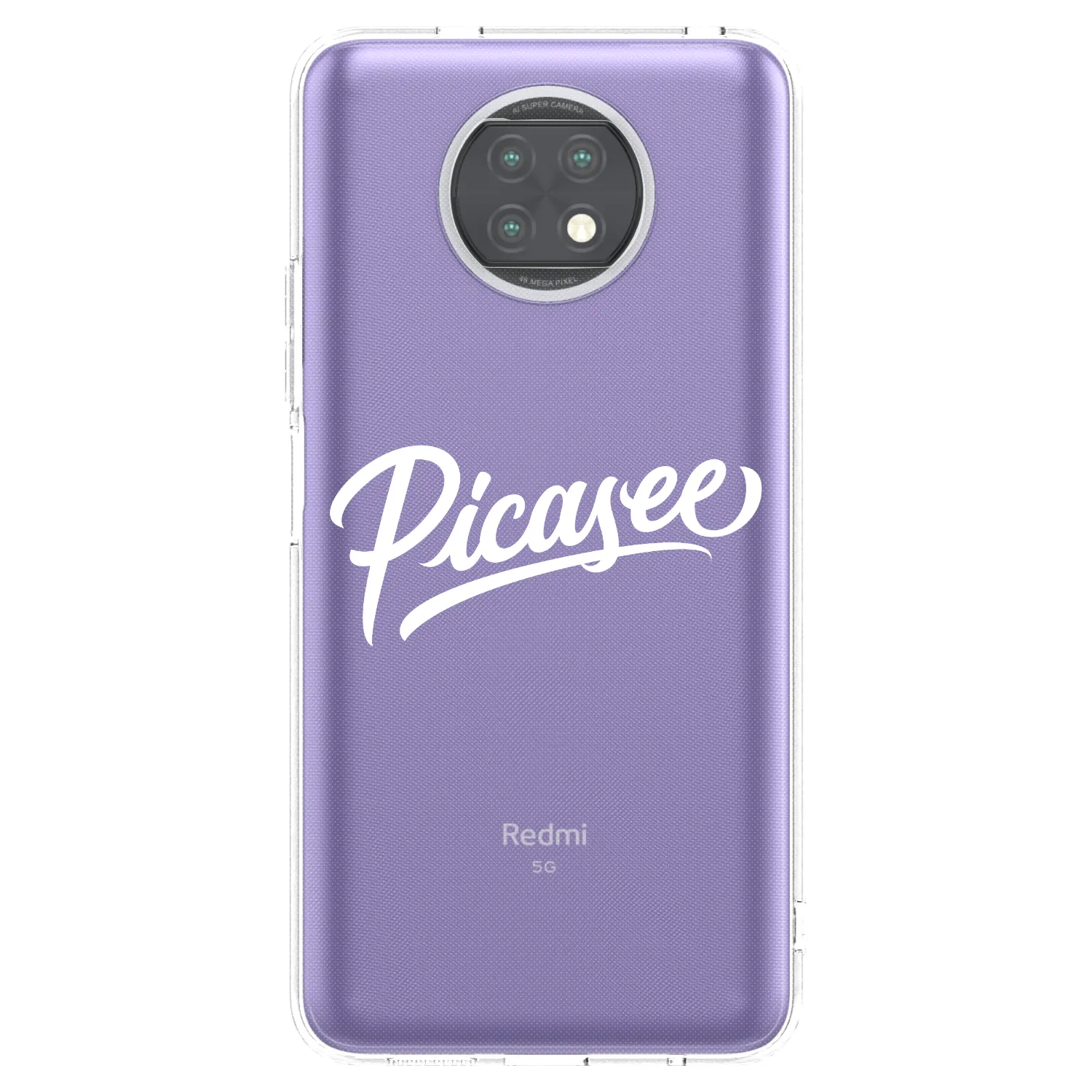 Picasee husă transparentă din silicon pentru Xiaomi Redmi Note 9T - Picasee - old logo - white