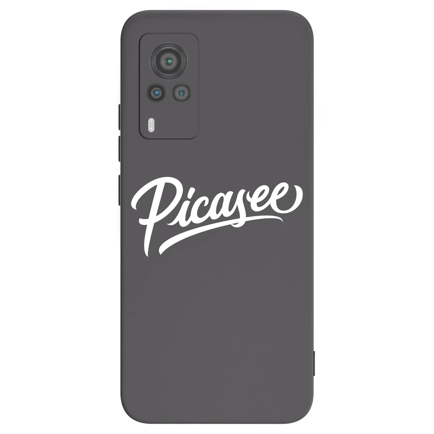 Picasee husă neagră din silicon pentru Vivo X60 Pro 5G - Picasee - old logo - white