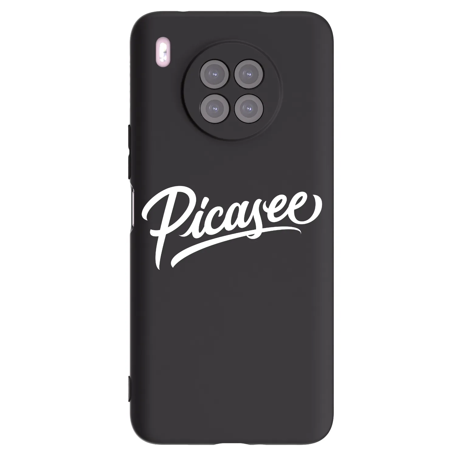 Picasee husă neagră din silicon pentru Huawei Nova 8i - Picasee - old logo - white