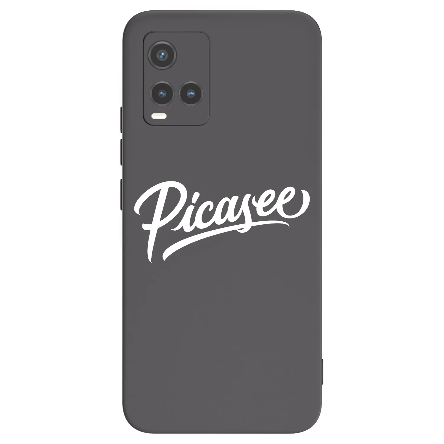 Picasee husă neagră din silicon pentru Vivo Y33s - Picasee - old logo - white