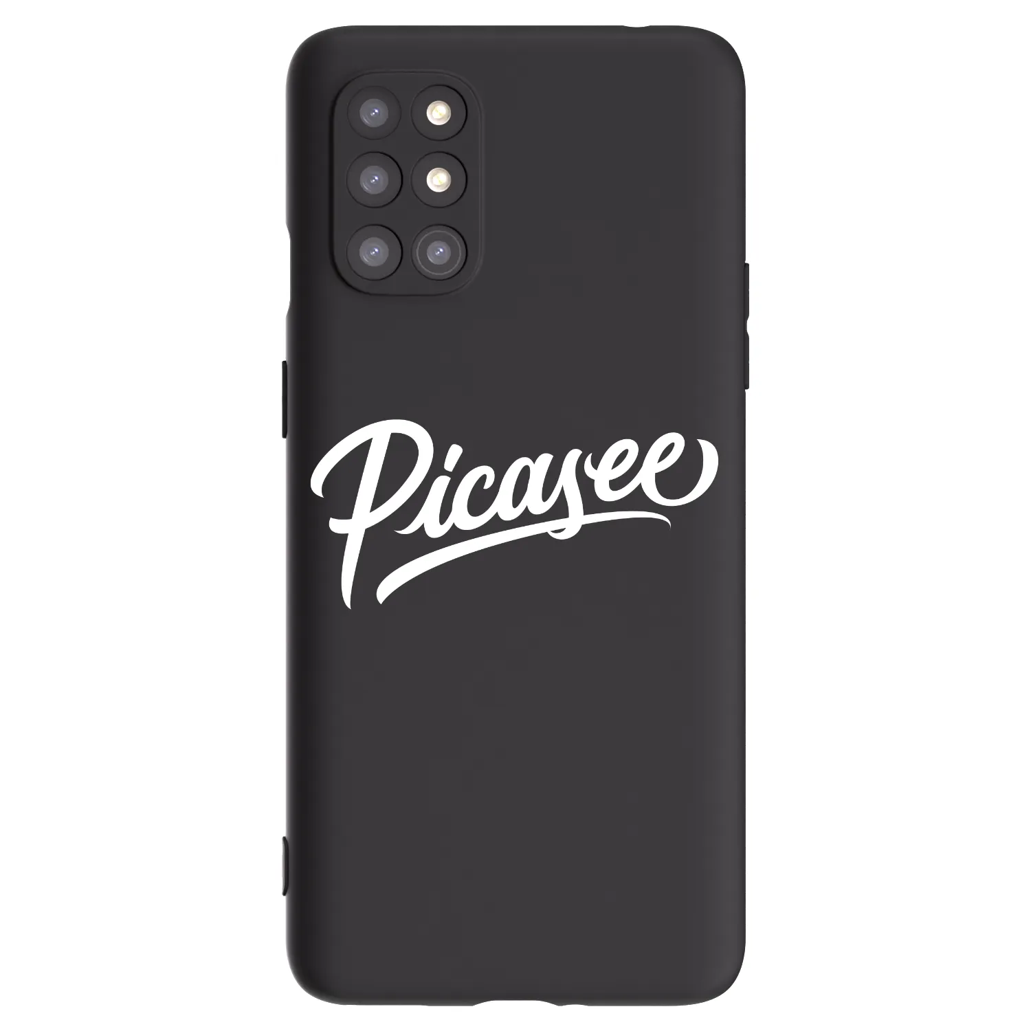Picasee husă neagră din silicon pentru OnePlus 8T - Picasee - old logo - white
