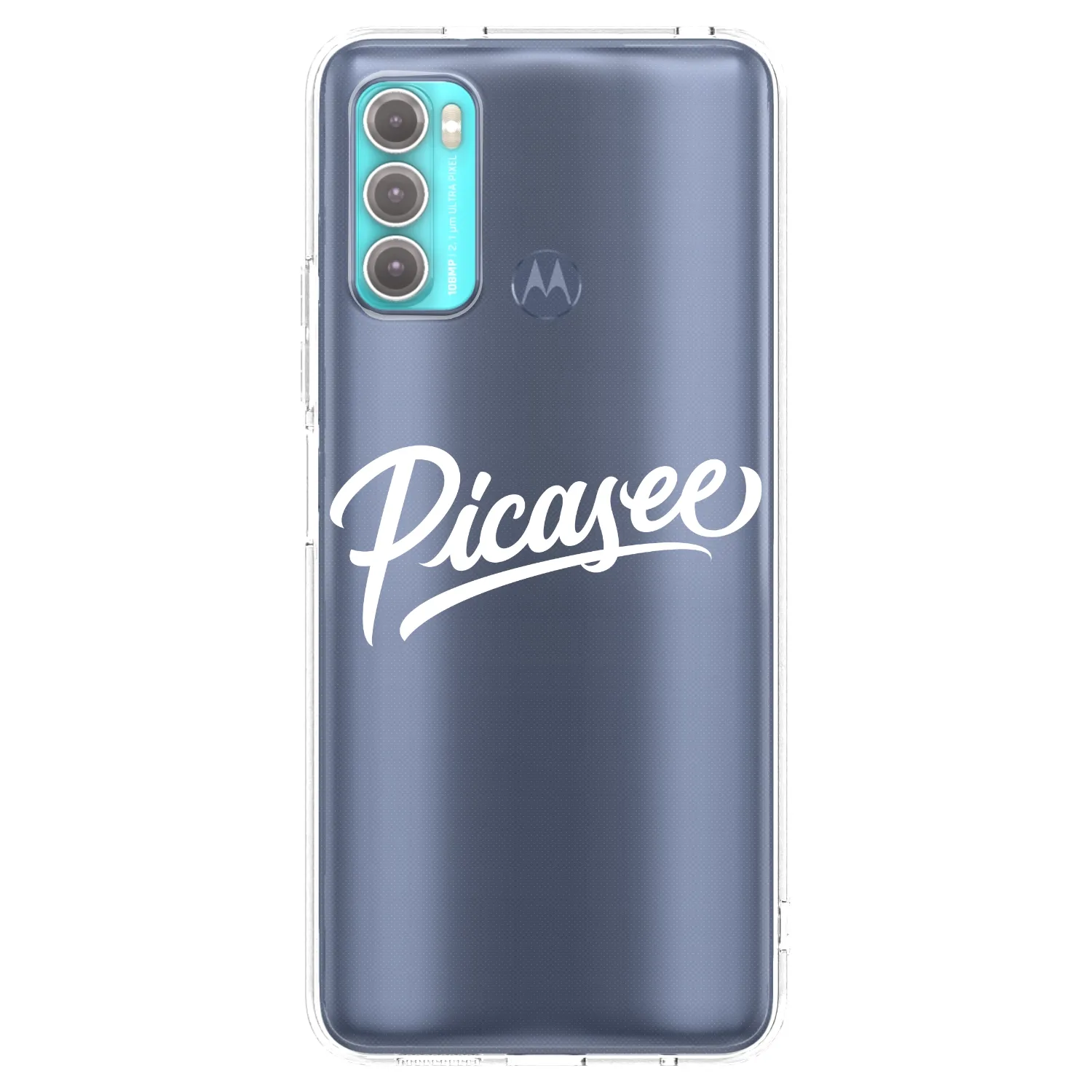 Picasee husă transparentă din silicon pentru Motorola Moto G60 - Picasee - old logo - white