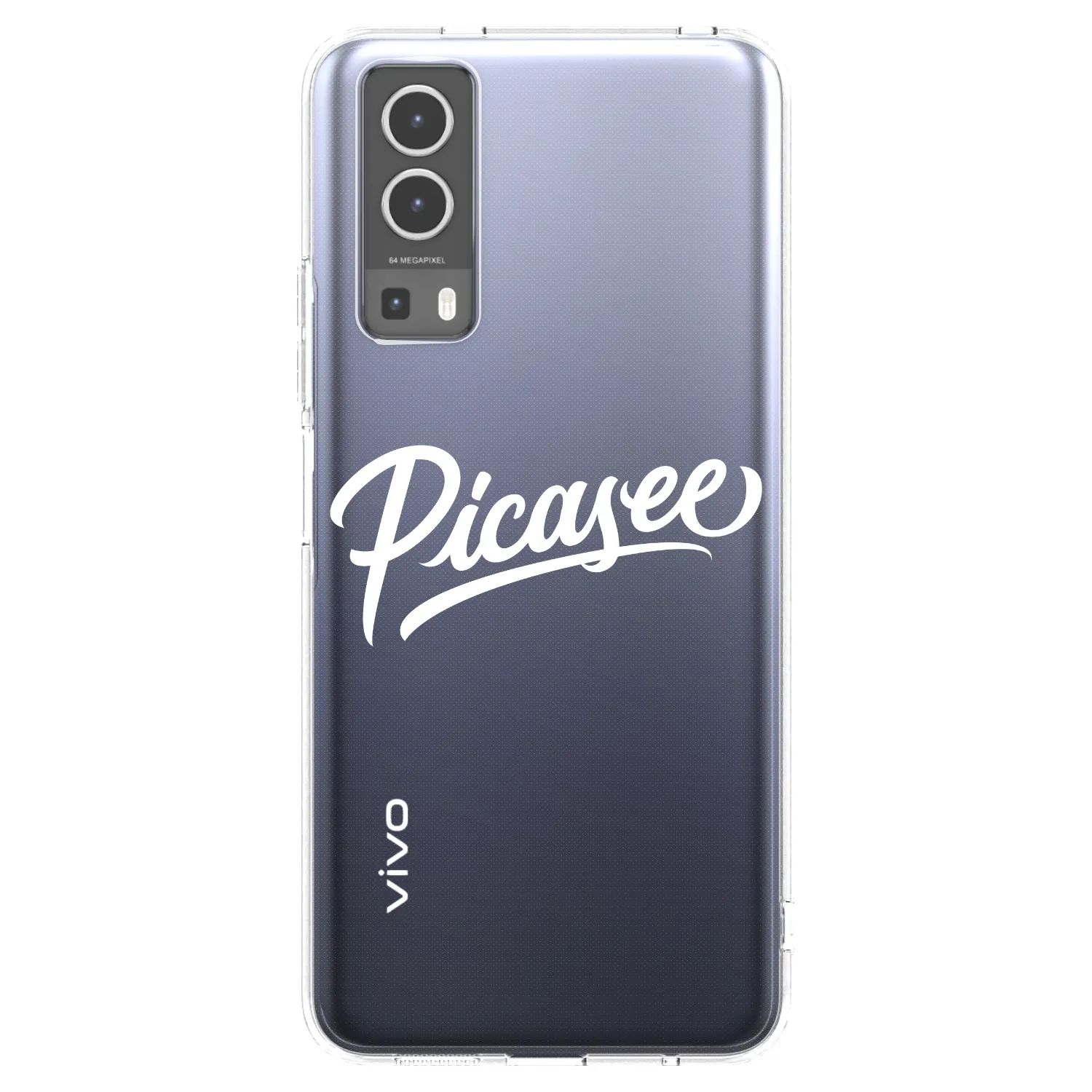 Picasee husă transparentă din silicon pentru Vivo Y72 5G - Picasee - old logo - white