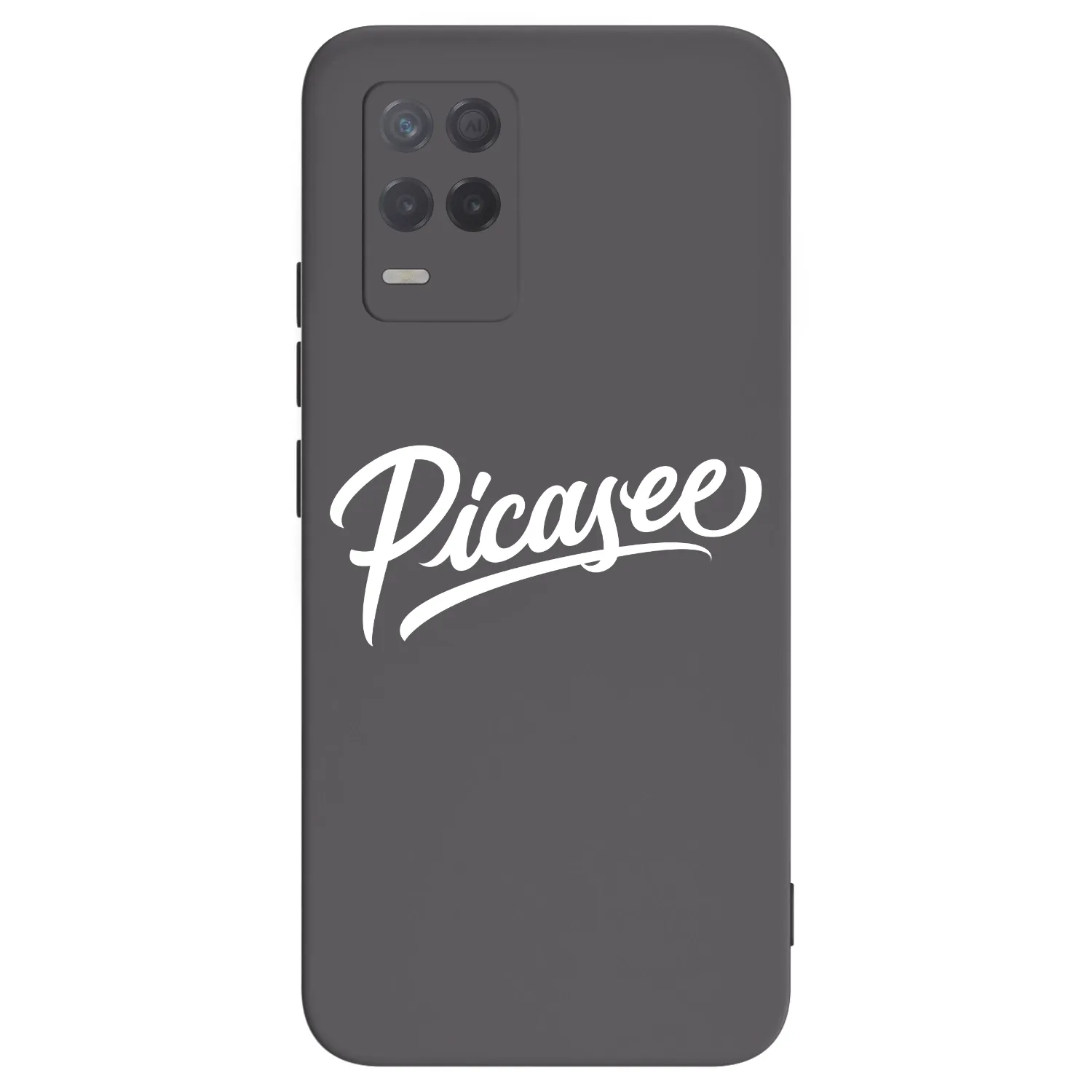 Picasee husă neagră din silicon pentru Realme 8 5G - Picasee - old logo - white
