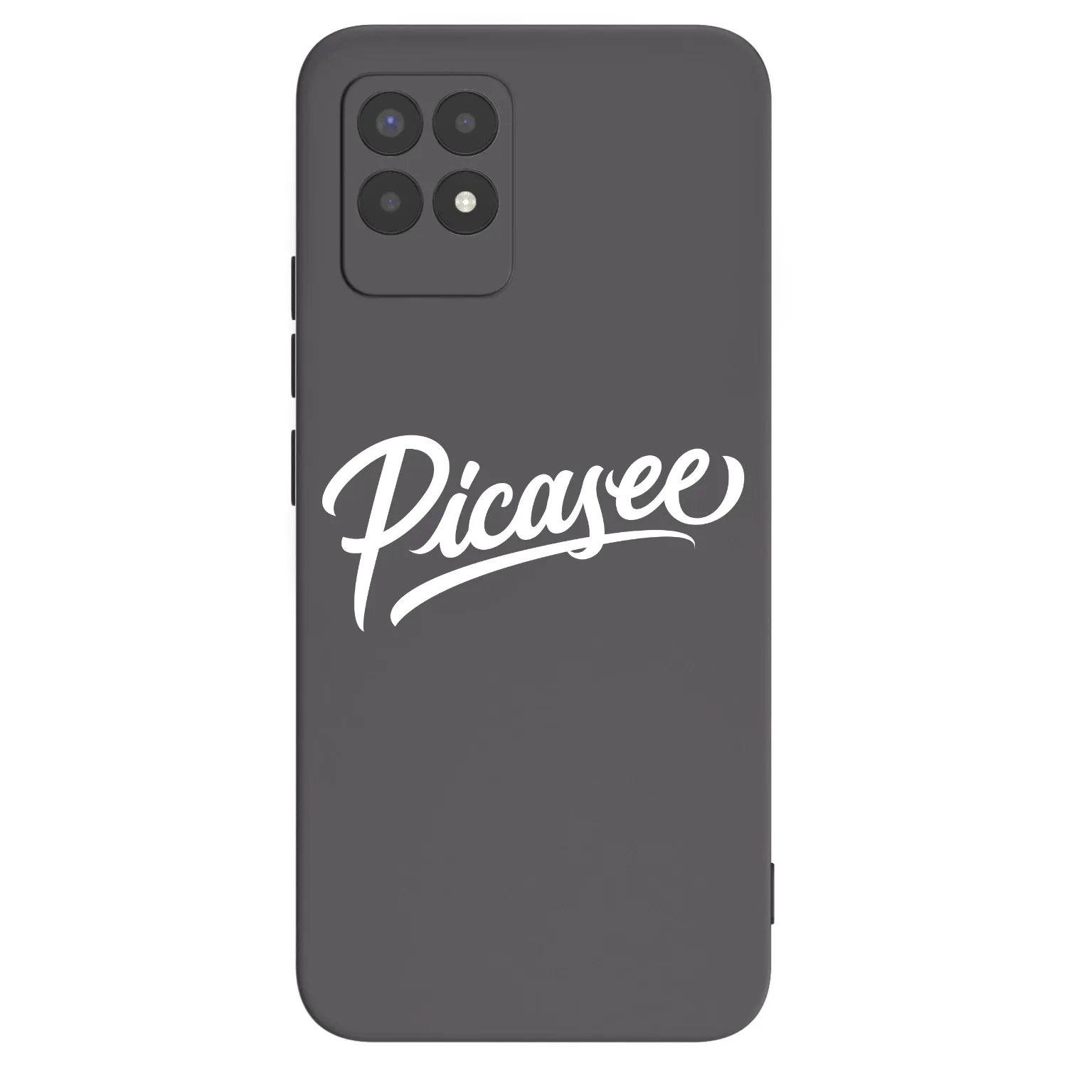Picasee husă neagră din silicon pentru Realme 8i - Picasee - old logo - white