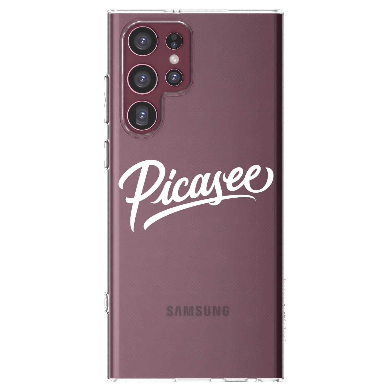 Picasee husă transparentă din silicon pentru Samsung Galaxy S22 Ultra 5G - Picasee - old logo - white