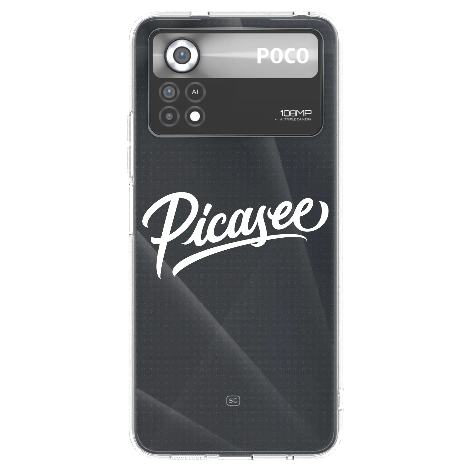 Picasee husă transparentă din silicon pentru Xiaomi Poco X4 Pro 5G - Picasee - old logo - white