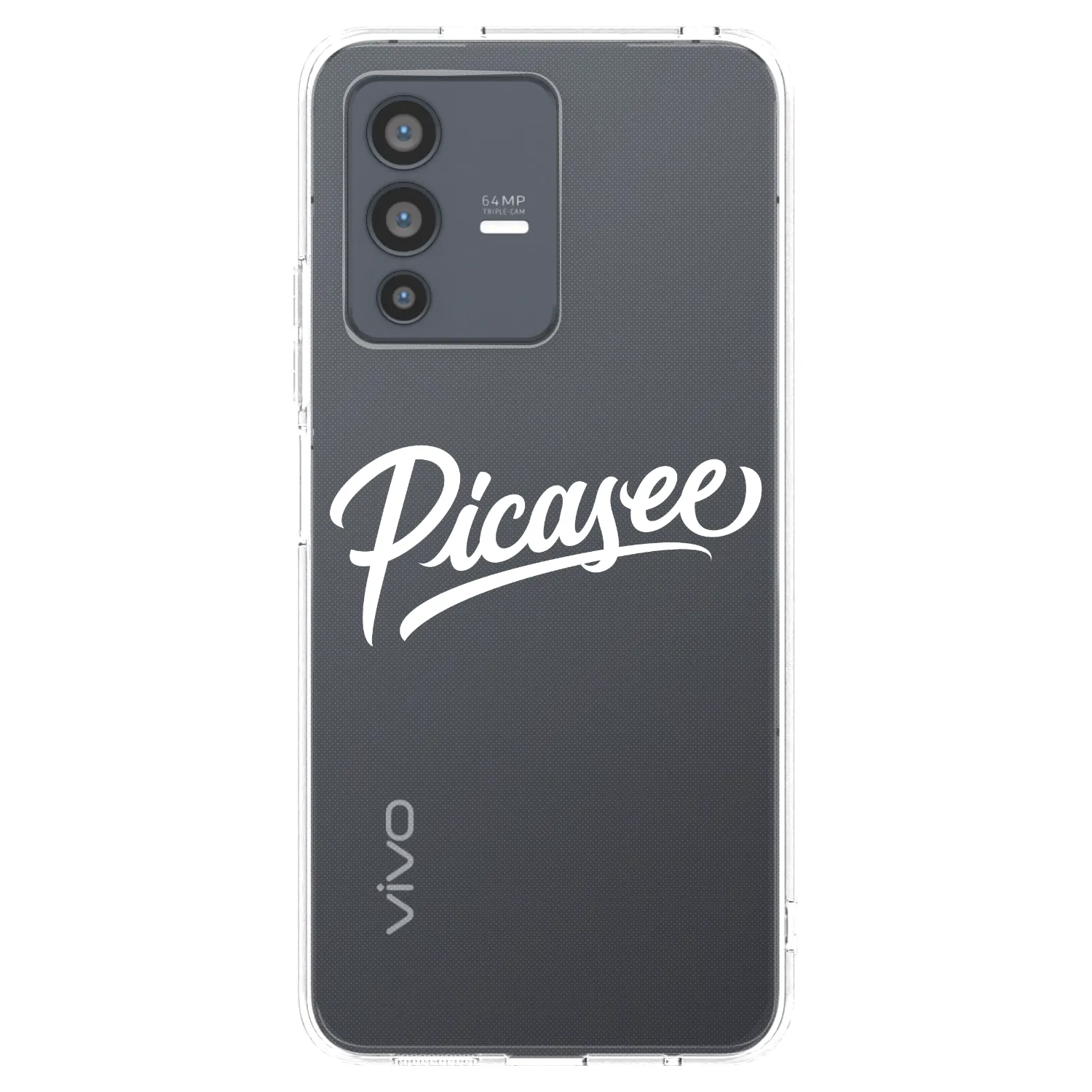 Picasee husă transparentă din silicon pentru Vivo V23 5G - Picasee - old logo - white