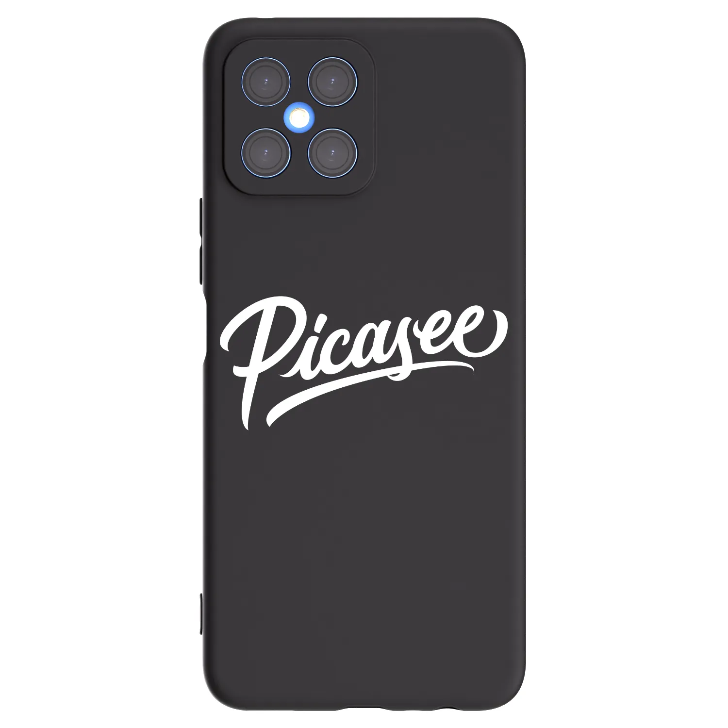 Picasee husă neagră din silicon pentru Honor X8 4G - Picasee - old logo - white