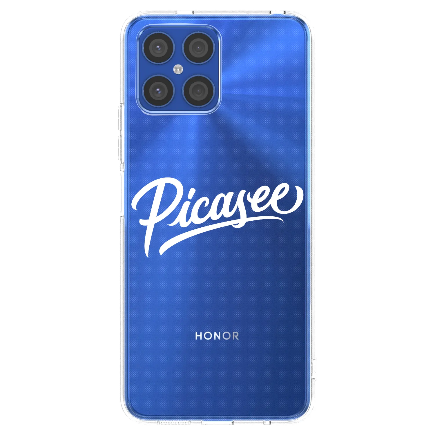 Picasee husă transparentă din silicon pentru Honor X8 4G - Picasee - old logo - white