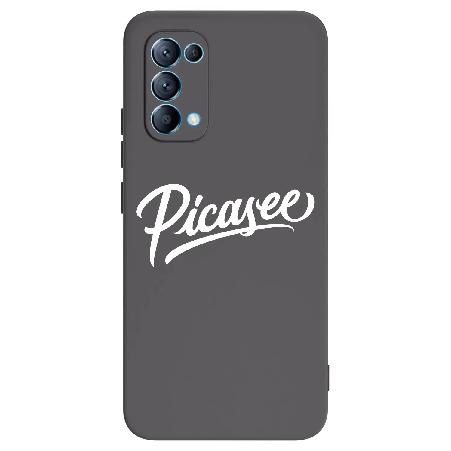 Picasee husă neagră din silicon pentru OPPO Reno 5 5G - Picasee - old logo - white