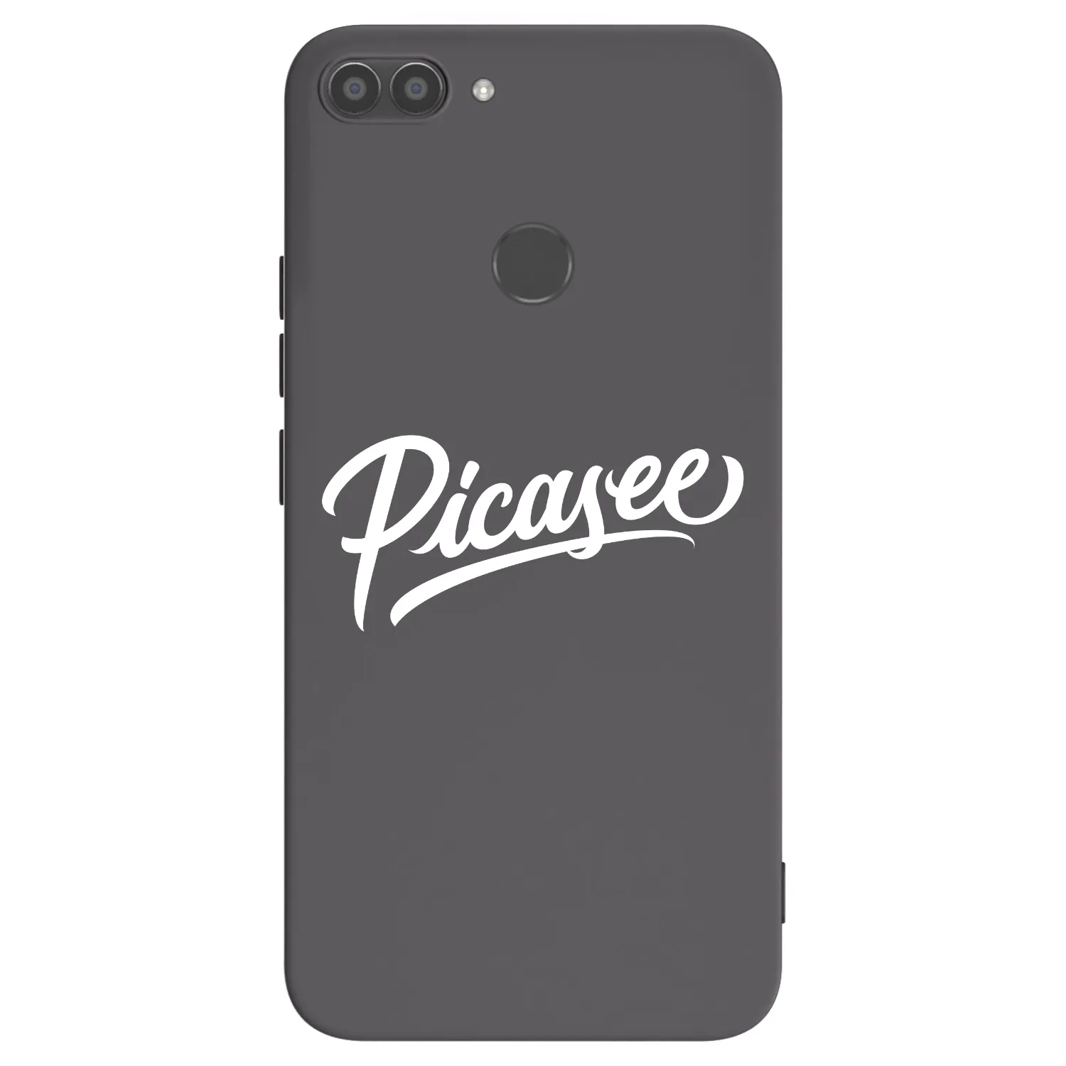 Picasee husă neagră din silicon pentru Huawei P Smart - Picasee - old logo - white