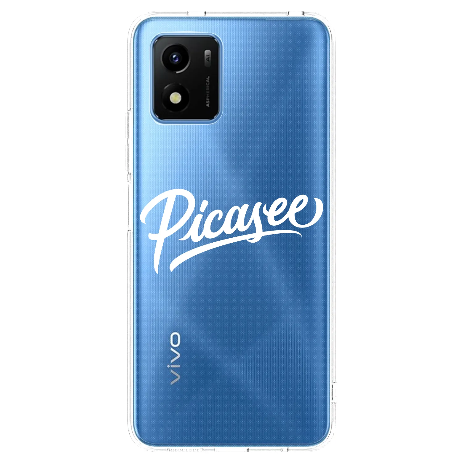 Picasee husă transparentă din silicon pentru Vivo Y01 - Picasee - old logo - white