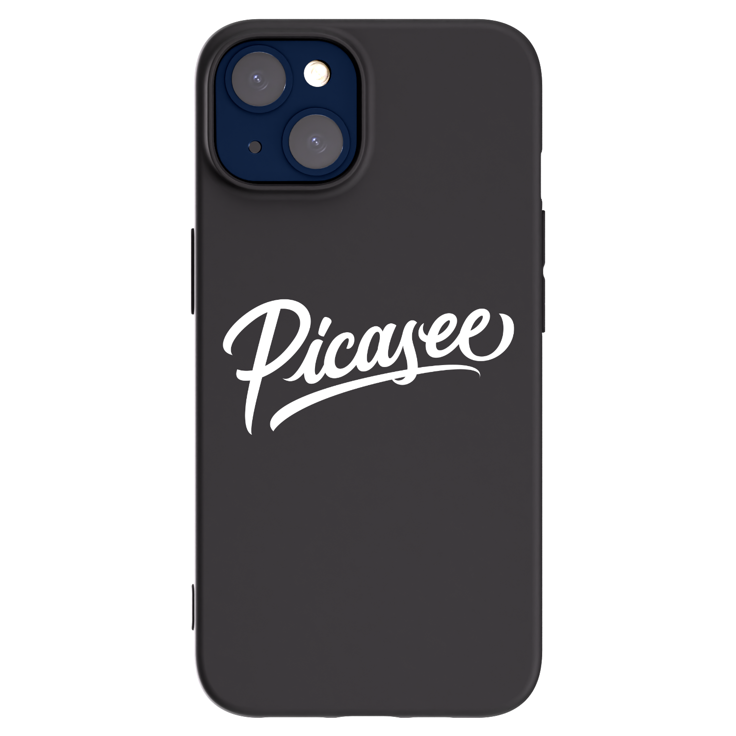 Picasee husă neagră din silicon pentru Apple iPhone 14 - Picasee - old logo - white