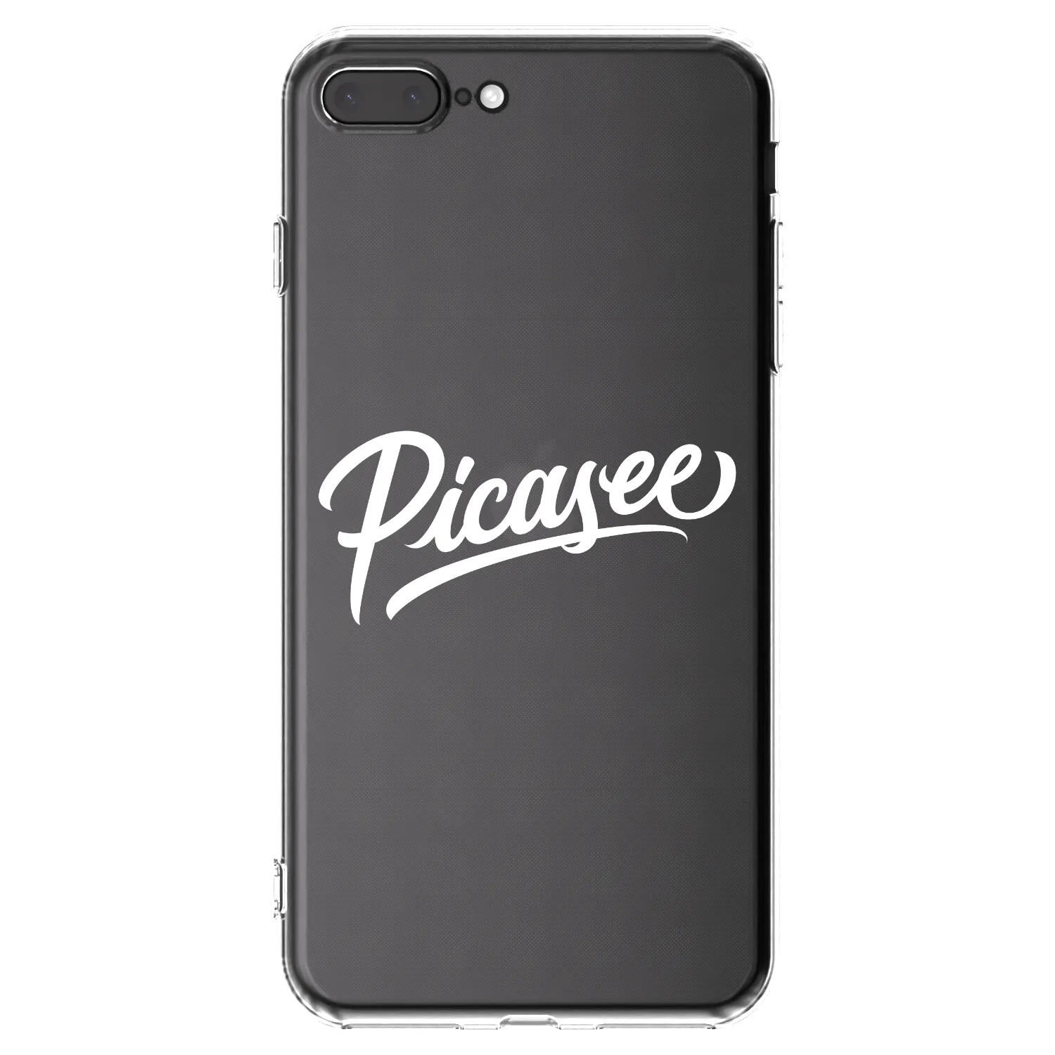 Picasee husă transparentă din silicon pentru Apple iPhone 8 Plus - Picasee - old logo - white