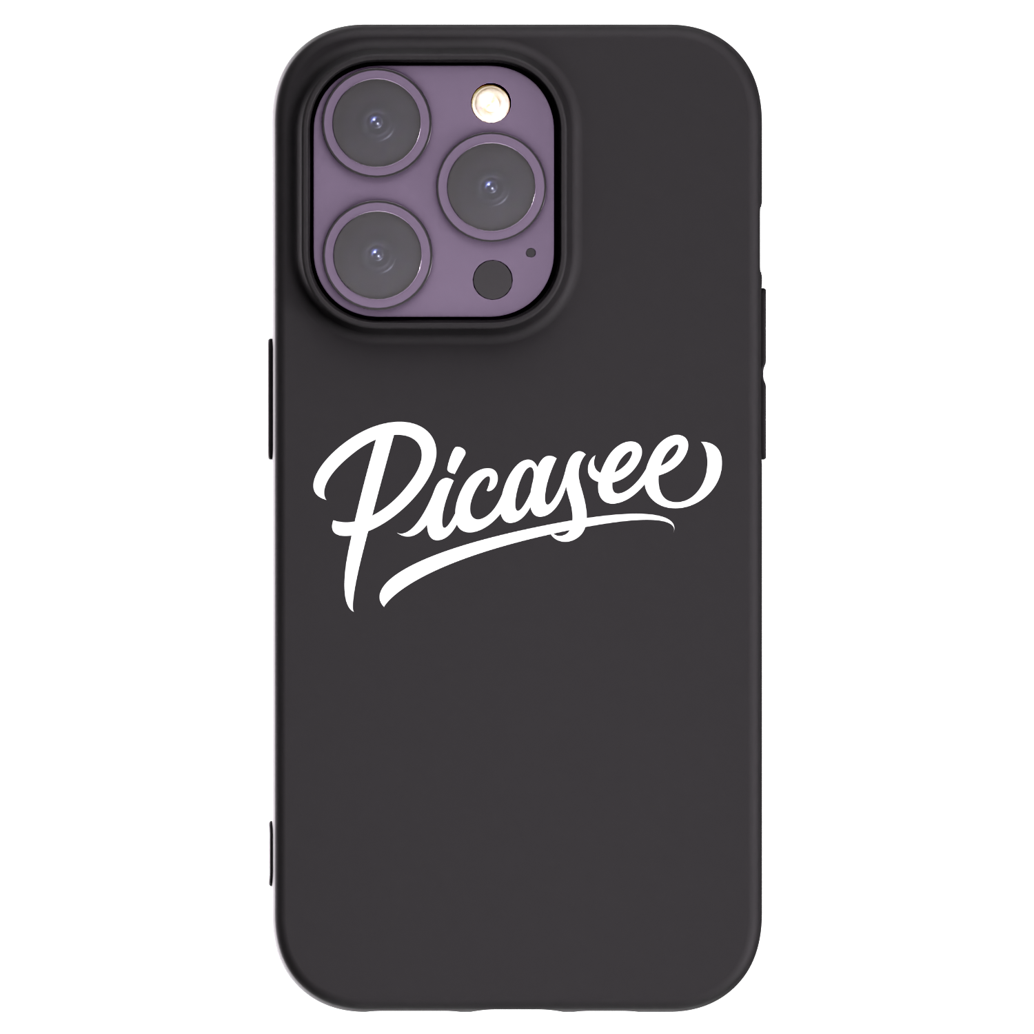 Picasee husă neagră din silicon pentru Apple iPhone 14 Pro - Picasee - old logo - white