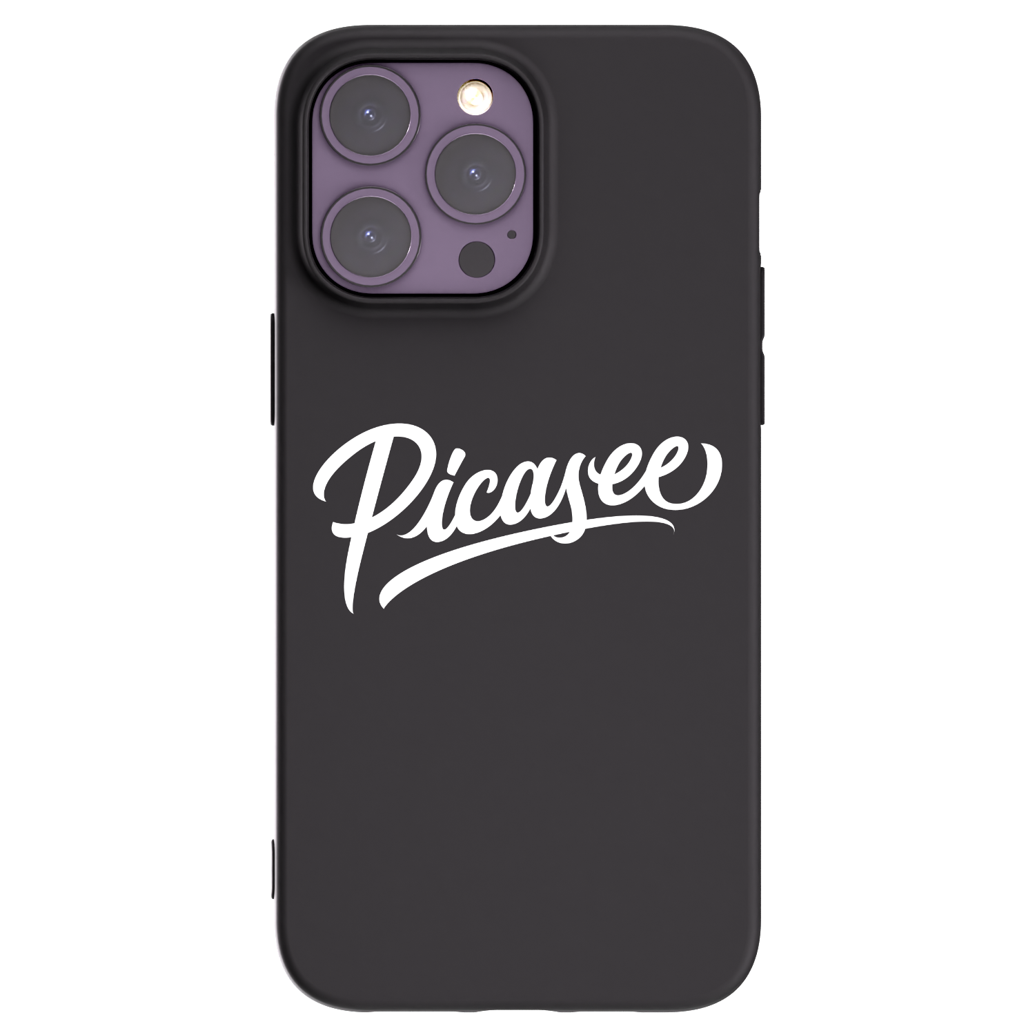 Picasee husă neagră din silicon pentru Apple iPhone 14 Pro Max - Picasee - old logo - white
