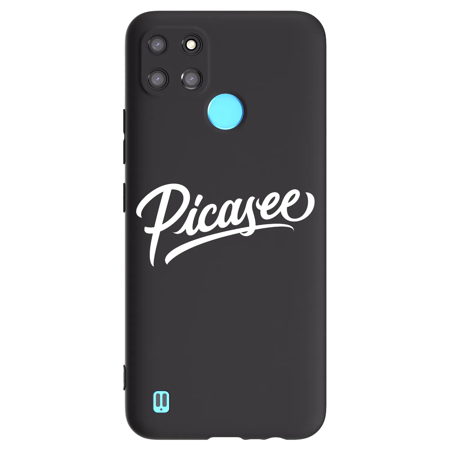 Picasee husă neagră din silicon pentru Realme C21Y - Picasee - old logo - white