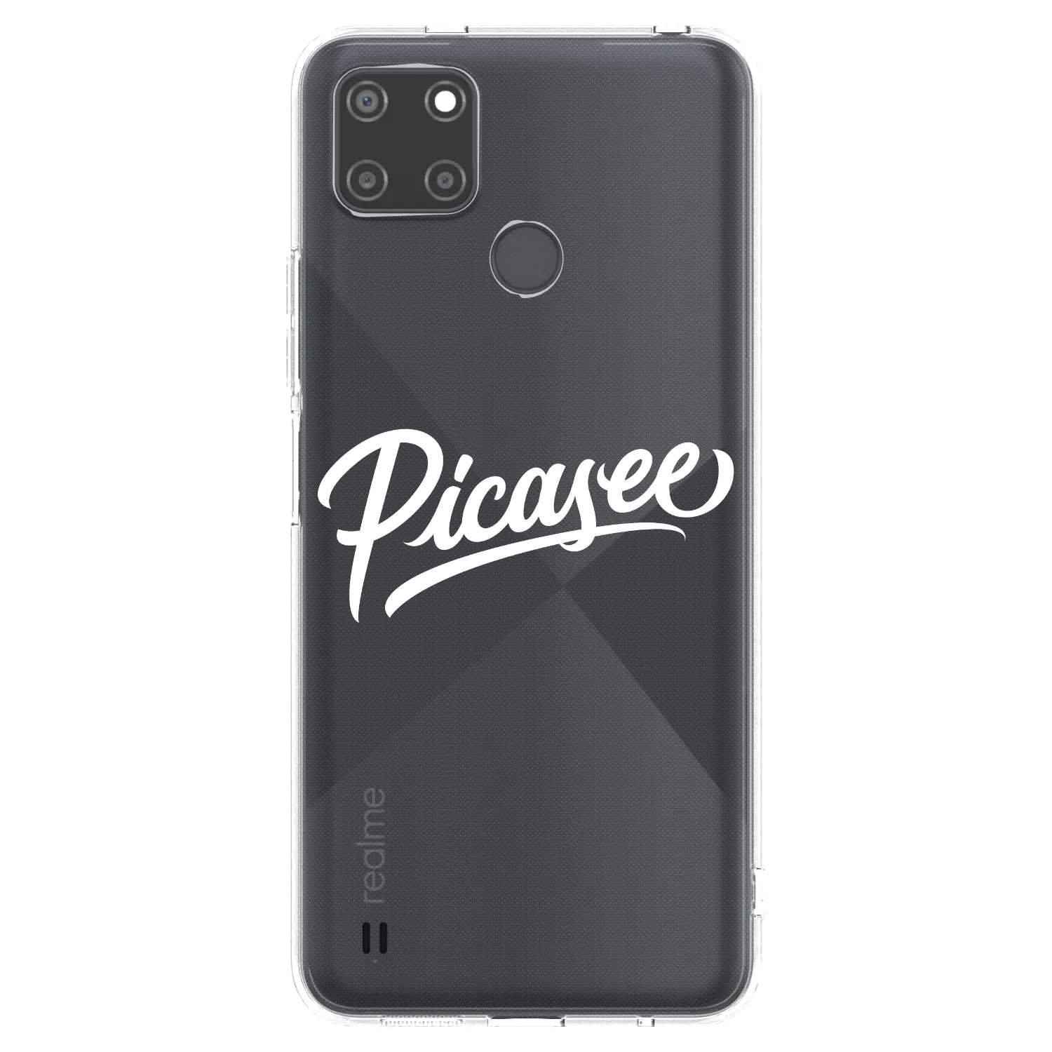 Picasee husă transparentă din silicon pentru Realme C21Y - Picasee - old logo - white