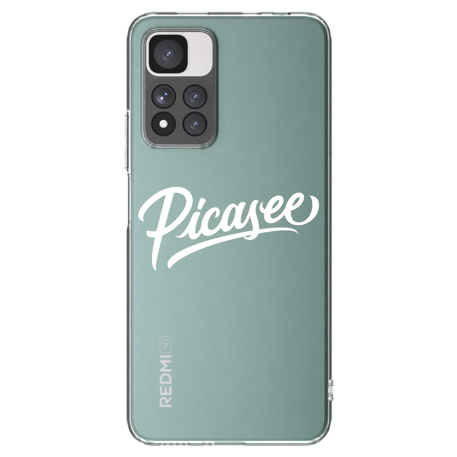 Picasee husă transparentă din silicon pentru Xiaomi Redmi Note 11 Pro+ 5G - Picasee - old logo - white