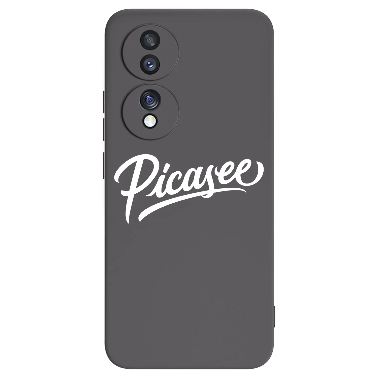 Picasee husă neagră din silicon pentru Honor 70 - Picasee - old logo - white