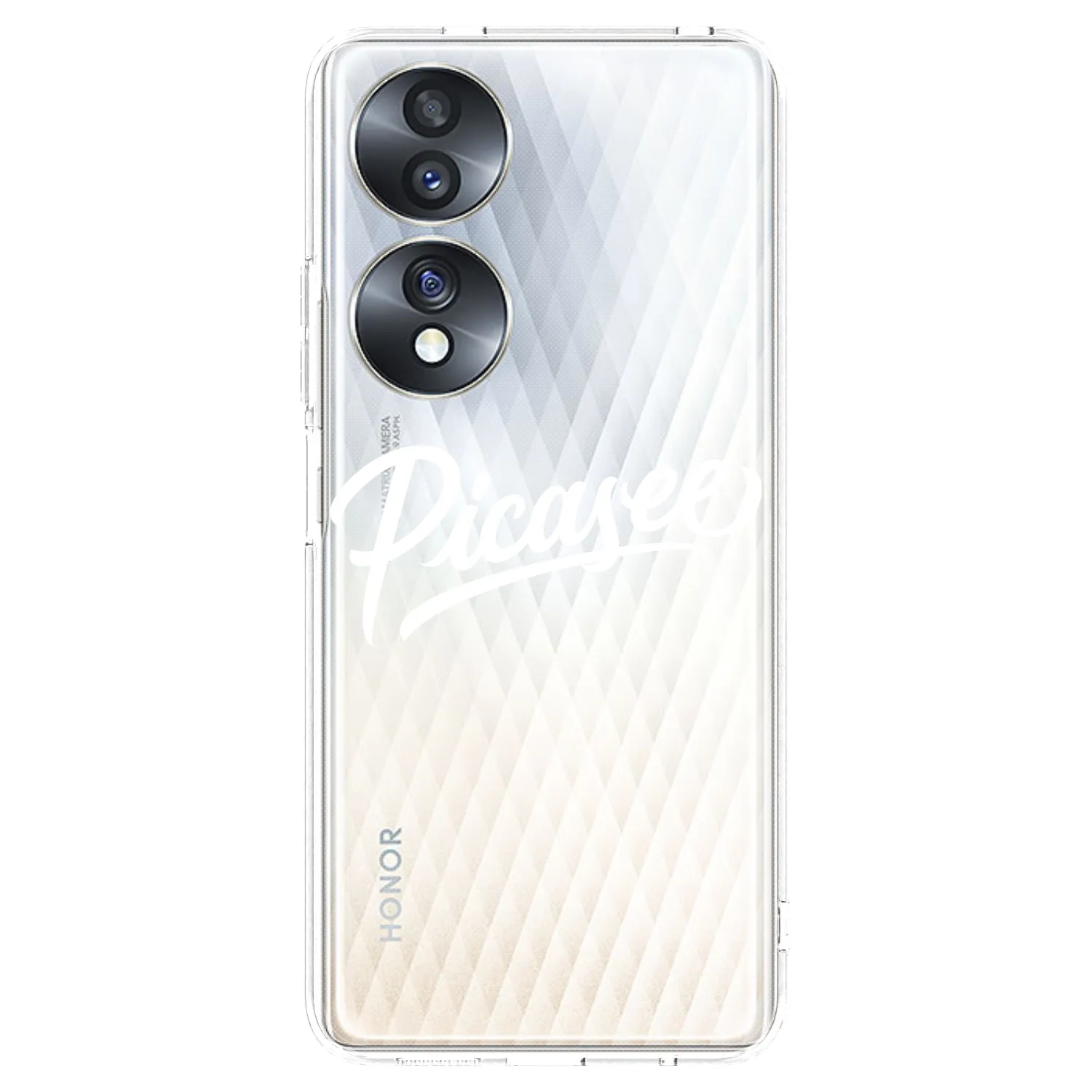 Picasee husă transparentă din silicon pentru Honor 70 - Picasee - old logo - white