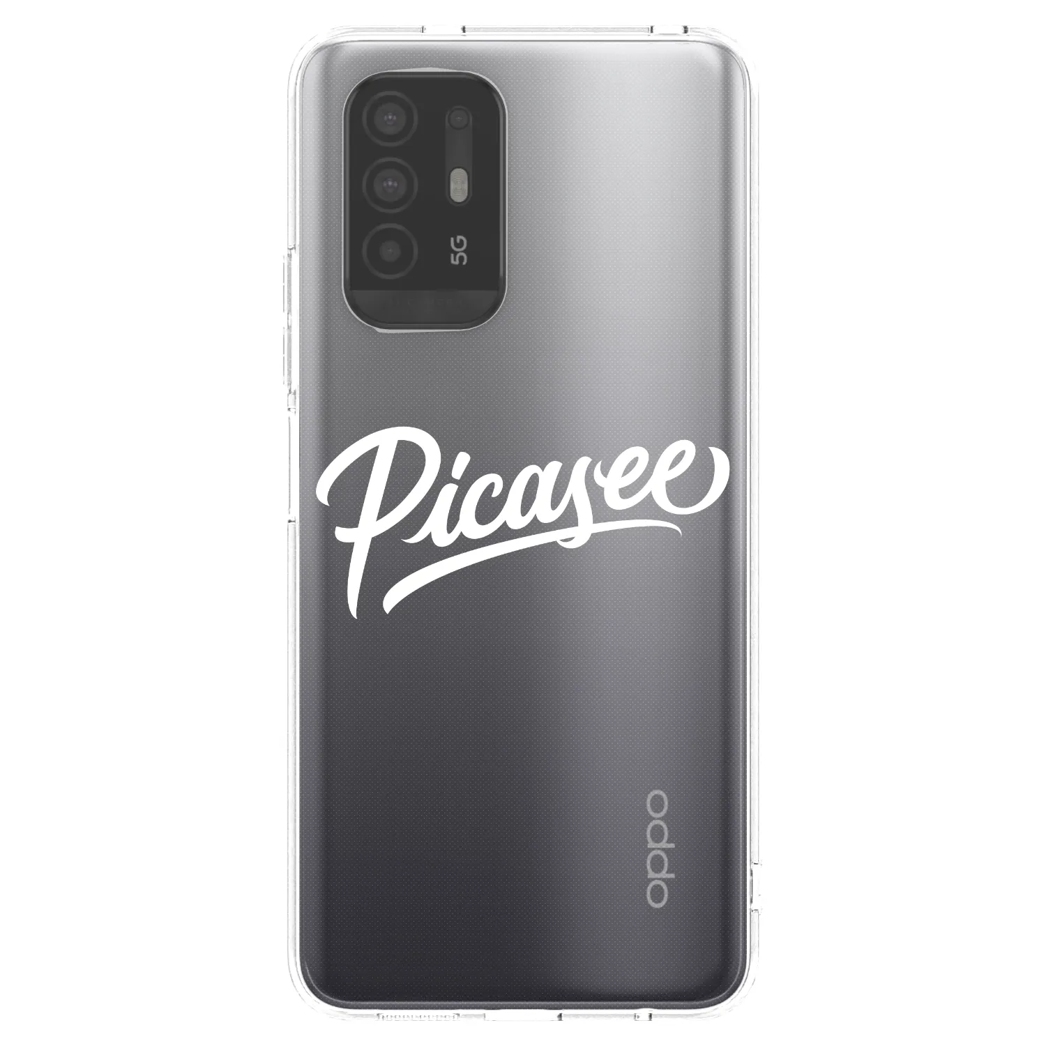 Picasee husă transparentă din silicon pentru OPPO A94 5G - Picasee - old logo - white
