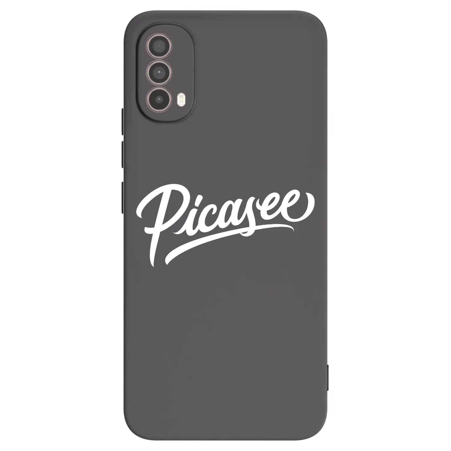 Picasee husă neagră din silicon pentru Motorola Moto E40 - Picasee - old logo - white