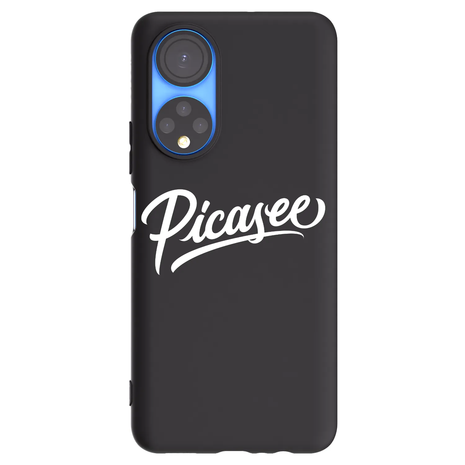 Picasee husă neagră din silicon pentru Honor X7 - Picasee - old logo - white