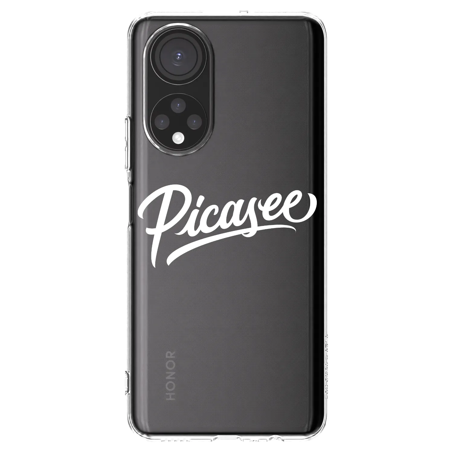 Picasee husă transparentă din silicon pentru Honor X7 - Picasee - old logo - white