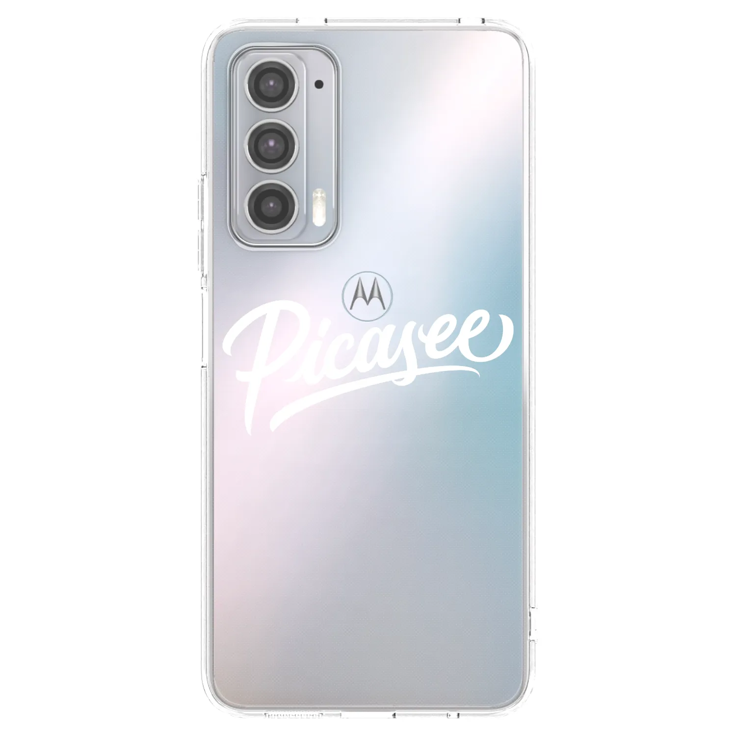 Picasee husă transparentă din silicon pentru Motorola Edge 20 - Picasee - old logo - white
