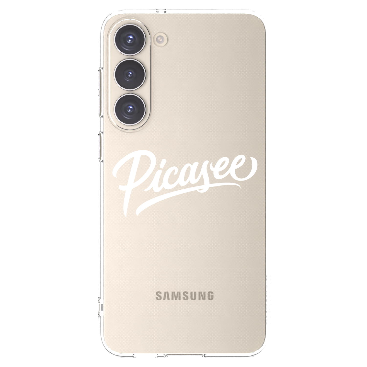 Picasee husă transparentă din silicon pentru Samsung Galaxy S23+ 5G - Picasee - old logo - white