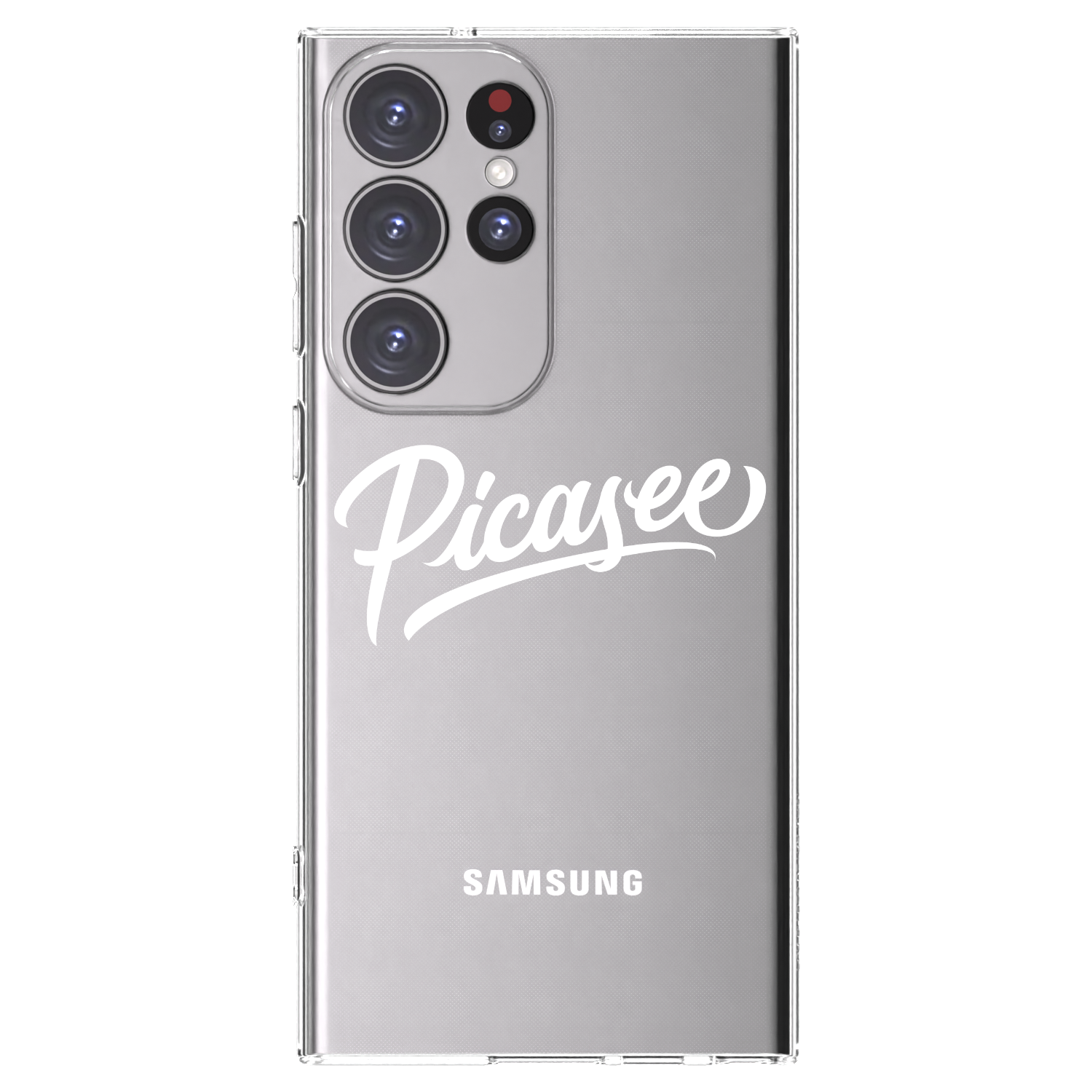 Picasee husă transparentă din silicon pentru Samsung Galaxy S23 Ultra 5G - Picasee - old logo - white