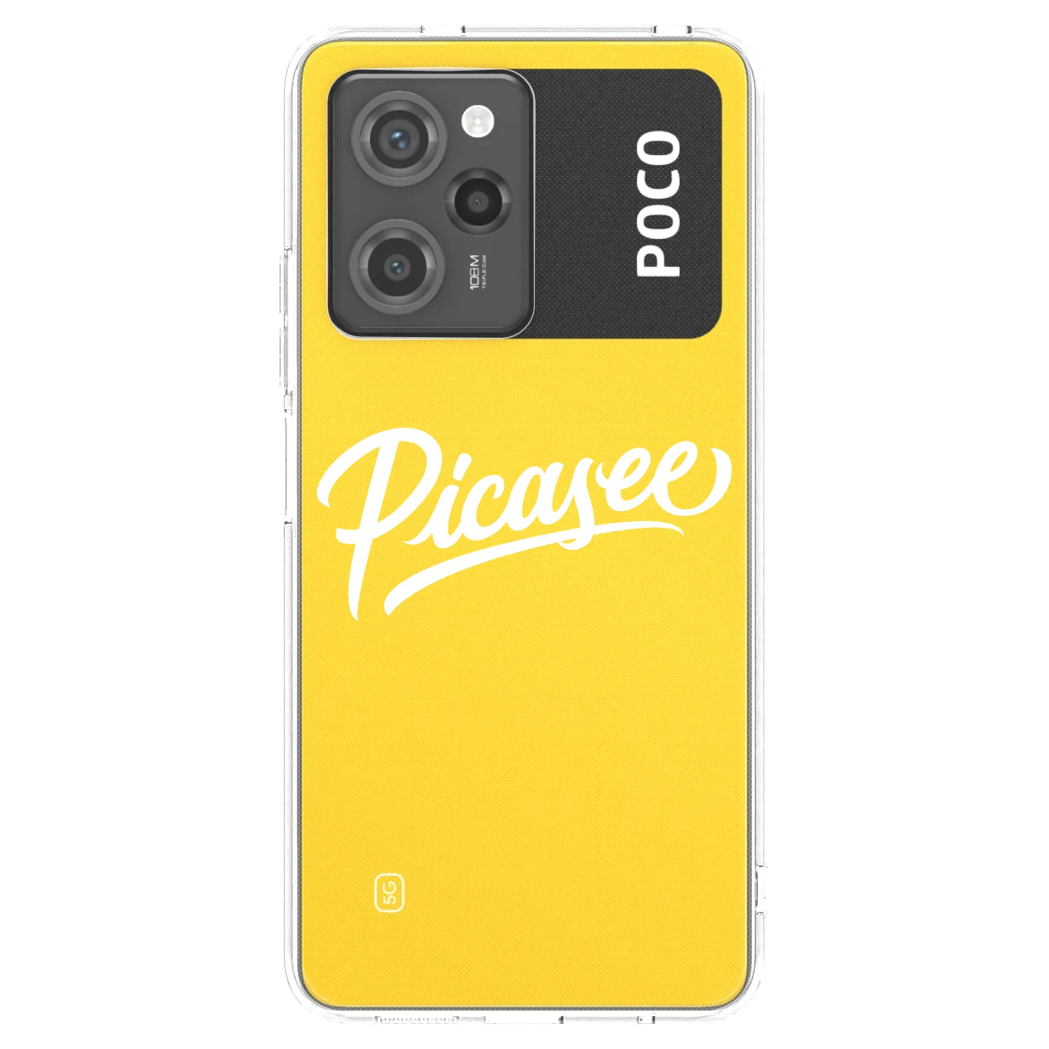 Picasee husă neagră din silicon pentru Xiaomi Poco X5 Pro - Picasee - old logo - white