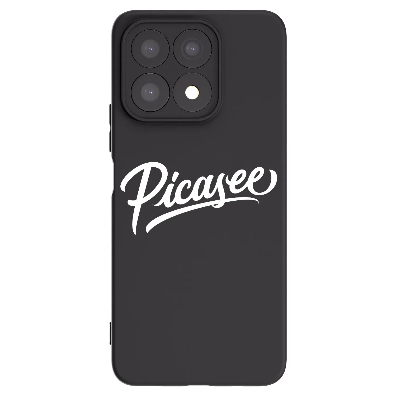 Picasee husă neagră din silicon pentru Honor X8a - Picasee - old logo - white